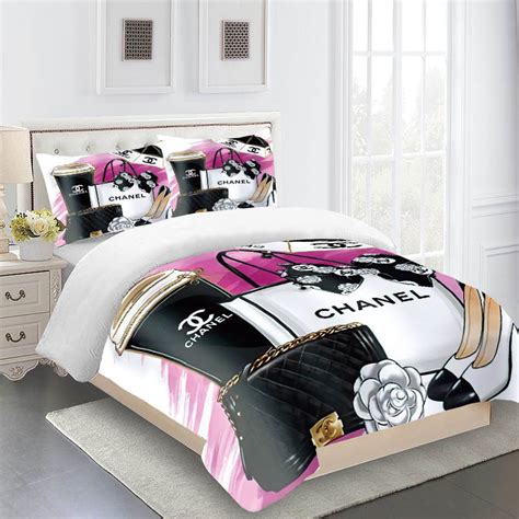 chanel comforters sets|designer bedding sets chanel.